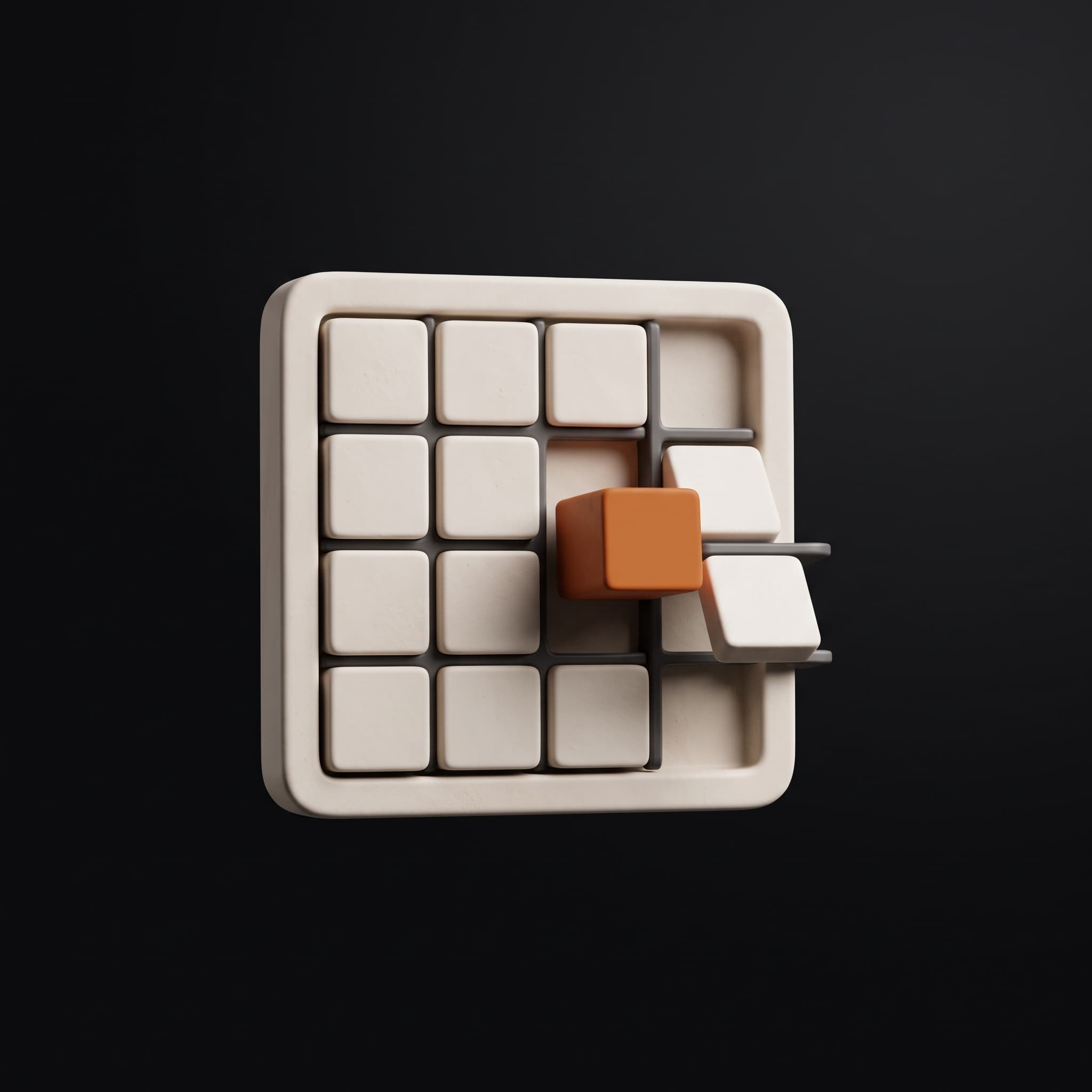 Abstract icon for the Replanning module of Niyojan