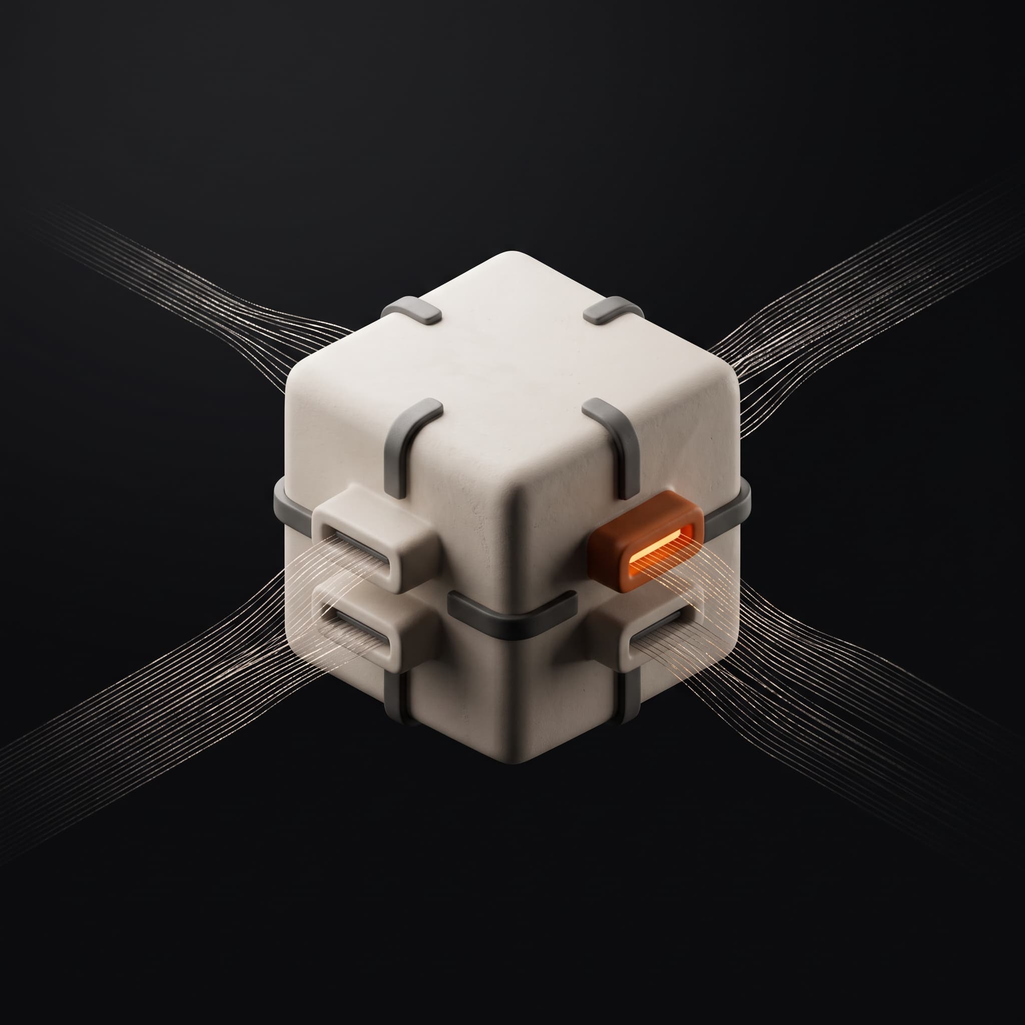 Abstract icon for the CRM and Lake Sync module of Vakyam